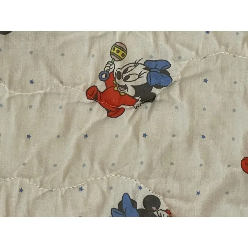 Vintage Disney Mickey Mouse Baby Zip Up Blanket Cover